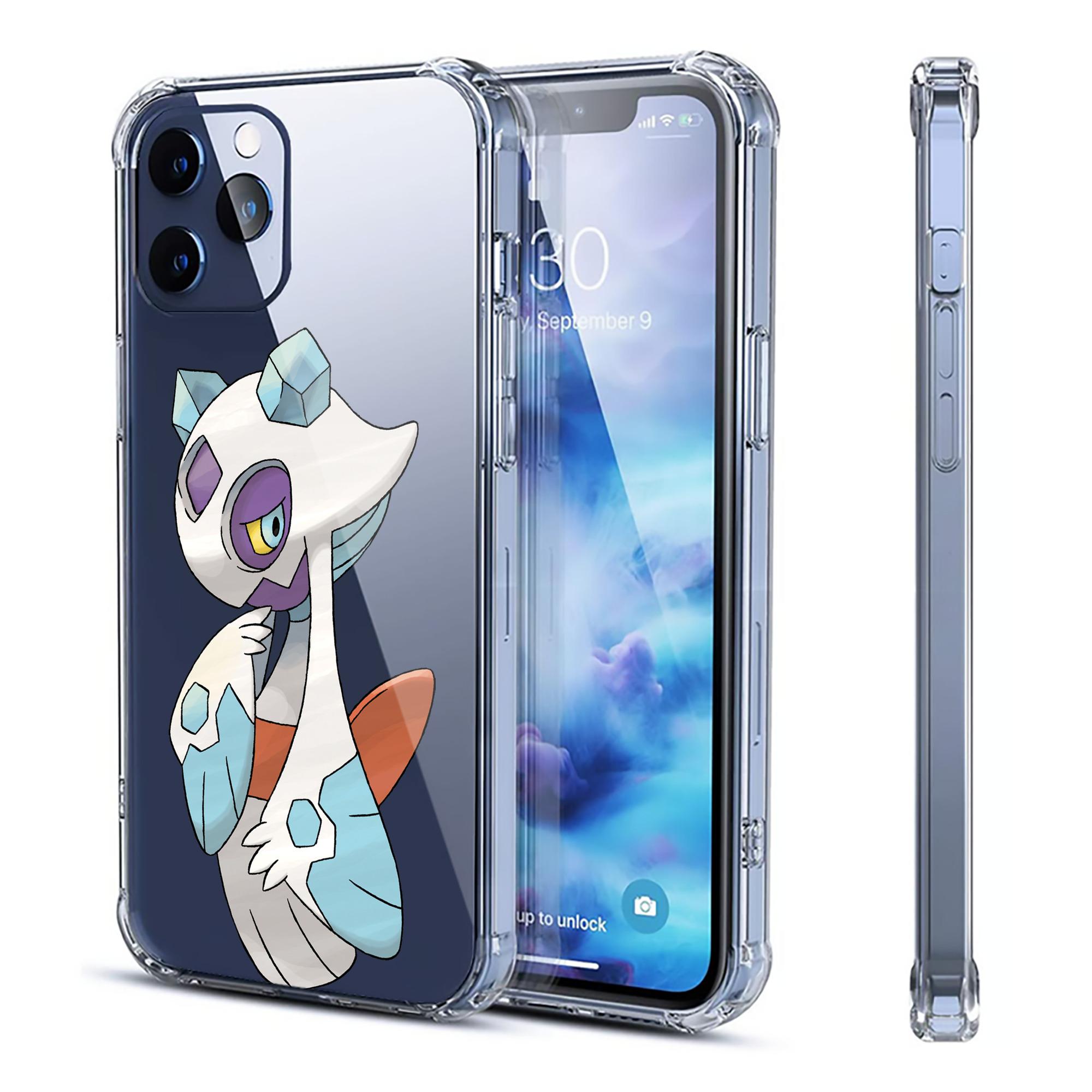 （画像用） ポケットモンスター Pokémon 【iPhone 12シリーズ対応】透明スマホケース（クリアソフトケース）